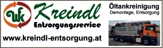 Print-Anzeige von: Kreindl GmbH, Entsorgungsservice