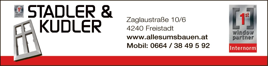 Print-Anzeige von: Stadler & Kudler GmbH, Fenster u Türen