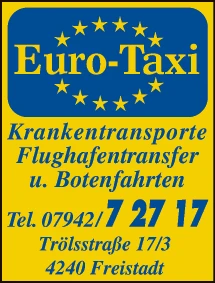 Print-Anzeige von: EURO-TAXI Mayer-Kralik OG