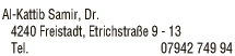 Print-Anzeige von: Dr. Samir Al-Kattib, Facharzt für Radiologie
