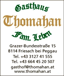 Print-Anzeige von: Gasthaus Thomahan