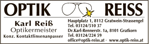 Print-Anzeige von: Reiß, Karl, Optikermeister