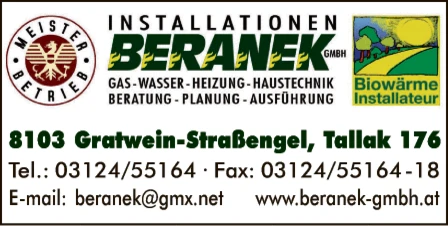 Print-Anzeige von: Beranek GmbH, Installationen