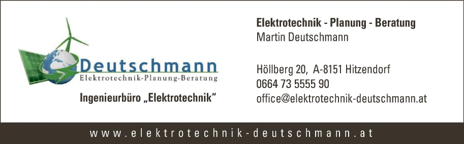 Print-Anzeige von: Elektrotechnik Deutschmann