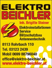 Print-Anzeige von: Elektro Beichler, Elektrotechnik Print-Anzeige von: Elektro Beichler, Elektrotechnik