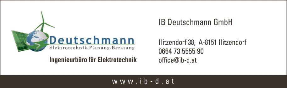 Print-Anzeige von: IB Deutschmann GmbH, Planungsbüro