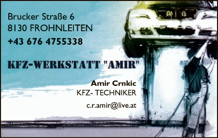 Print-Anzeige von: KFZ Technik, Amir Crnkic