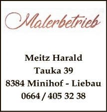 Print-Anzeige von: Malermeister Meitz, Harald
