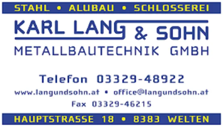 Galerie-Bild 1: Karl Lang & Sohn Metallbautechnik G aus Welten von Lang Karl & Sohn, Schlosserei