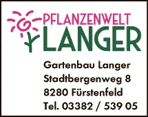 Print-Anzeige von: Gartenbau Langer