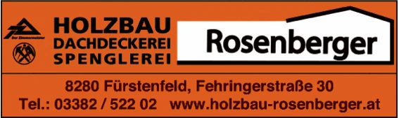 Print-Anzeige von: Rosenberger Holzbau GmbH