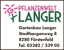 Print-Anzeige von: Gartenbau Langer Print-Anzeige von: Gartenbau Langer