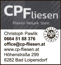 Print-Anzeige von: CP Fliesen und Platten Print-Anzeige von: CP Fliesen und Platten