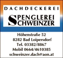 Print-Anzeige von: Schweinzer, Gerald, Dachdeckerei Spenglerei