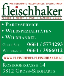 Print-Anzeige von: Fleischhaker Thomas e.U., Fleisch, Wurst, Wild, Catering