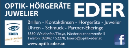Print-Anzeige von: Optik Eder, Augenoptik Print-Anzeige von: Optik Eder, Augenoptik