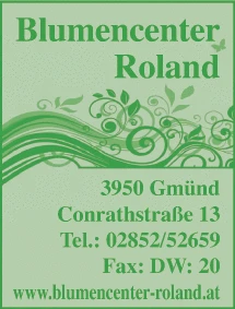 Print-Anzeige von: Blumencenter Roland e.U., Gärtnerei