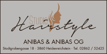 Print-Anzeige von: Studio Hairstyle Anibas & Anibas OG