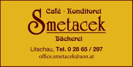 Print-Anzeige von: Bäckerei Smetacek, Café, Konditorei