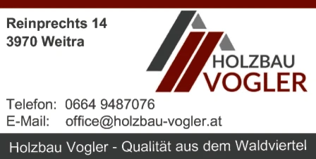 Print-Anzeige von: Holzbau Vogler