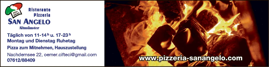 Print-Anzeige von: Pizzeria San-Angelo, Cifteci Ömer