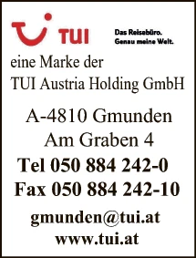Print-Anzeige von: TUI AUSTRIA Holding GmbH, Reisebüros