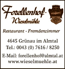 Print-Anzeige von: Wieselmühle GmbH, Gastgewerbe - Gasthöfe