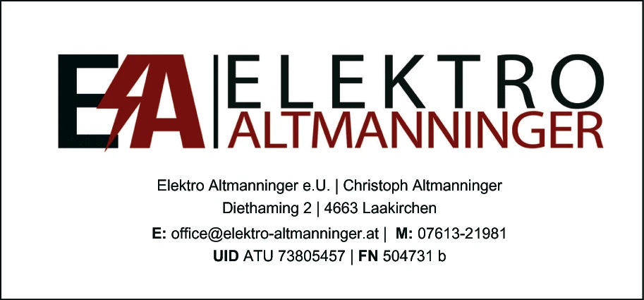 Print-Anzeige von: Elektro Altmanninger e.U.