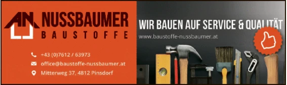 Print-Anzeige von: Nußbaumer Baustoff GmbH