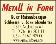 Print-Anzeige von: Reisenberger, Kurt, Schlosserei
