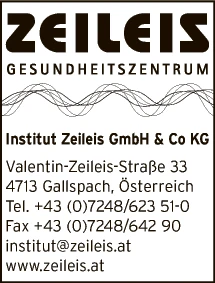 Print-Anzeige von: Institut Zeileis GesmbH & Co KG, Gesundheitszentrum