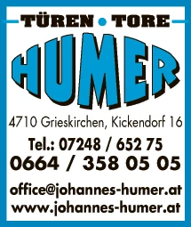 Print-Anzeige von: Humer, Johannes, Türe-Tore-Fenster
