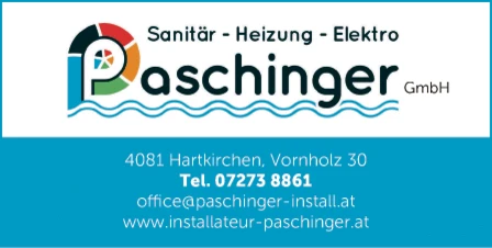 Print-Anzeige von: Paschinger GmbH, Sanitär, Heizung, Elektro