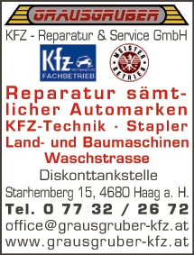 Print-Anzeige von: Grausgruber KFZ Reparatur & Service GmbH