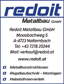 Print-Anzeige von: Redoit Metallbau GmbH