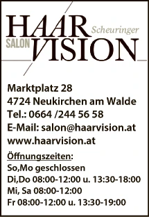 Print-Anzeige von: Manigatterer, Carina, Friseure Print-Anzeige von: Manigatterer, Carina, Friseure