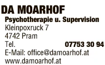 Print-Anzeige von: Da Moarhof 