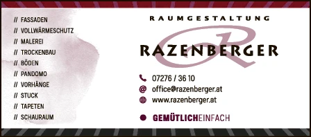 Print-Anzeige von: Razenberger Raumgestaltung