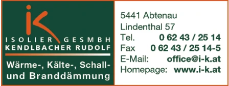 Print-Anzeige von: Kendlbacher Rudolf Isolier GmbH