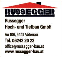 Print-Anzeige von: Russegger 