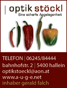 Print-Anzeige von: Falch, Gerald, Optik Stöckl, Optik Print-Anzeige von: Falch, Gerald, Optik Stöckl, Optik