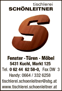 Print-Anzeige von: Schönleitner Georg GmbH & Co KG, Tischlerei