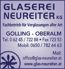Print-Anzeige von: Glaserei Neureiters Sohn KEG