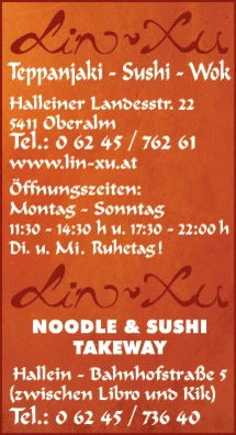 Print-Anzeige von: Chinarestaurant Liun Xu Fangjang Kg