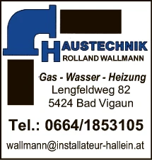 Print-Anzeige von: Wallmann, Roland, Haustechnik