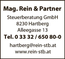 Print-Anzeige von: Mag. Rein & Partner Steuerberatung GmbH, Wirtschaftstreuhänder / Steuerberater