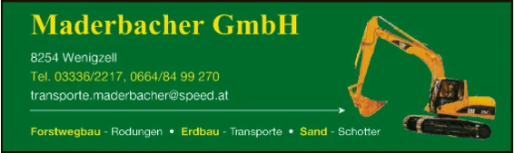 Print-Anzeige von: Maderbacher GmbH, Erdbau