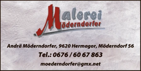 Print-Anzeige von: Möderndorfer, Andrä, Malereibetrieb