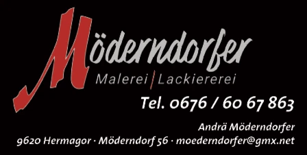 Print-Anzeige von: Möderndorfer, Andrä, Malereibetrieb Print-Anzeige von: Möderndorfer, Andrä, Malereibetrieb