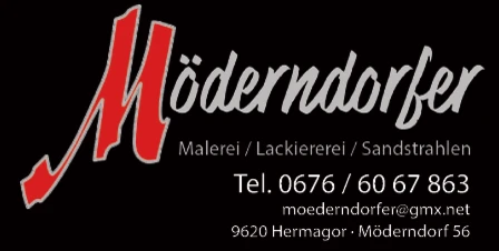 Print-Anzeige von: Möderndorfer, Andrä, Malereibetrieb